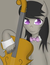 Size: 784x1019 | Tagged: safe, artist:glittersonyourface, octavia melody, g4, cello, female, hooves, musical instrument, solo, unshorn fetlocks