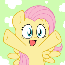 Size: 558x553 | Tagged: safe, artist:pupster0071, fluttershy, g4, cute, female, nya, shyabetes, solo