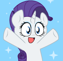 Size: 565x554 | Tagged: safe, artist:pupster0071, rarity, pony, unicorn, g4, cute, female, mare, nya, raribetes, solo