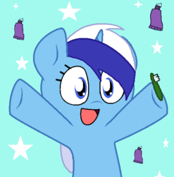 Size: 547x554 | Tagged: safe, artist:pupster0071, minuette, pony, unicorn, g4, female, nya, solo