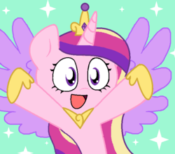Size: 627x554 | Tagged: safe, artist:pupster0071, princess cadance, g4, female, nya, solo
