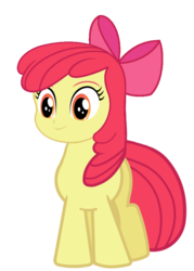 Size: 652x911 | Tagged: safe, artist:php50, apple bloom, hybrid, human head pony, equestria girls, g4, face swap, female, head swap, simple background, solo, tardy the man pony, transparent background, vector, what has magic done, what has science done