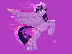 Size: 1400x1050 | Tagged: safe, artist:ohu1015, twilight sparkle, alicorn, pony, g4, female, mare, solo, twilight sparkle (alicorn)