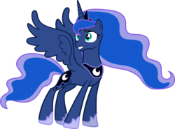 Size: 5906x4364 | Tagged: safe, artist:argeri, princess luna, pony, g4, absurd resolution, female, shocked, simple background, solo, transparent background, vector