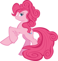 Size: 3234x3403 | Tagged: safe, artist:tesfallout, pinkie pie, g4, crossover, female, okami, simple background, solo, transparent background, vector
