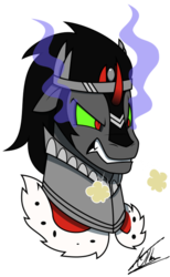 Size: 649x1056 | Tagged: safe, artist:thedeseasedcow, king sombra, g4, male, simple background, solo, transparent background, vector