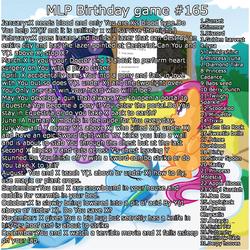 Size: 1458x1458 | Tagged: safe, apple bloom, applejack, derpy hooves, dinky hooves, discord, fluttershy, pinkie pie, queen chrysalis, rainbow dash, rarity, scootaloo, sweetie belle, trixie, twilight sparkle, alicorn, pony, g4, birthday game, exploitable meme, female, mare, twilight sparkle (alicorn)