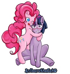 Size: 1056x1104 | Tagged: safe, artist:anibaruthecat, pinkie pie, twilight sparkle, earth pony, pony, unicorn, comic:the unexpected love life of dusk shine, g4, blushing, dusk shine, dusk shine gets all the mares, female, half r63 shipping, male, rule 63, ship:duskpie, ship:twinkie, shipping, straight, unicorn dusk shine