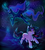 Size: 1000x1111 | Tagged: safe, artist:skyeypony, princess luna, twilight sparkle, g4, dark, night