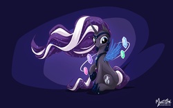 Size: 2560x1600 | Tagged: safe, artist:mysticalpha, nightmare rarity, pony, g4, female, solo, wallpaper