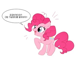 Size: 500x400 | Tagged: safe, pinkie pie, g4, ask, female, korean, pinkiepie-kor, solo, tumblr