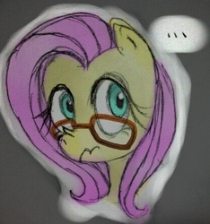 Size: 416x445 | Tagged: safe, fluttershy, g4, female, flutter-nerd, flutternerd, scrunchy face, solo