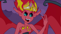 Size: 1023x577 | Tagged: safe, sunset shimmer, equestria girls, g4, my little pony equestria girls, big crown thingy, element of magic, female, solo, sunset satan