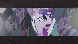 Size: 500x281 | Tagged: safe, artist:mlpcaps, edit, screencap, princess cadance, a canterlot wedding, g4, season 2, female, letterboxing, solo