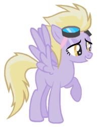 Size: 488x603 | Tagged: safe, artist:durpy, color edit, dinky hooves, spitfire, g4, female, solo