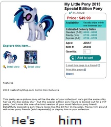 Size: 524x603 | Tagged: safe, dj pon-3, vinyl scratch, g4, female, irl, photo, toy, you had one job