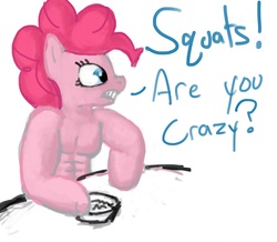 Size: 1200x1044 | Tagged: safe, artist:derpilish, pinkie pie, earth pony, anthro, g4, female, muscles, solo