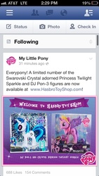 Size: 640x1136 | Tagged: safe, dj pon-3, twilight sparkle, vinyl scratch, g4, facebook