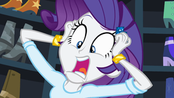 Size: 1023x575 | Tagged: safe, screencap, rarity, equestria girls, g4, my little pony equestria girls, faic, female, rarity is best facemaker, reaction image, solo