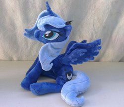 Size: 958x833 | Tagged: safe, artist:epicrainbowcrafts, princess luna, g4, beanie (plushie), female, filly, irl, photo, plushie, solo, woona