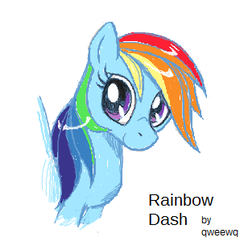 Size: 303x310 | Tagged: safe, artist:derpificatinoner, rainbow dash, g4, female, solo