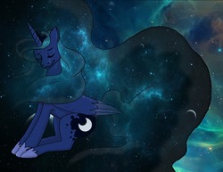 Size: 1280x987 | Tagged: safe, artist:eritnger1000, princess luna, g4, female, solo, space