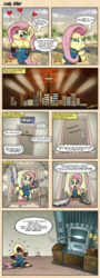 Size: 2000x5554 | Tagged: safe, artist:gray--day, fluttershy, g4, comic, computer, couriershy, crossover, fallout, fallout: new vegas, killing spree, los pegasus, mr. new vegas