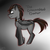 Size: 600x600 | Tagged: safe, artist:pyupew, doctor whooves, time turner, pegasus, pony, ask discorded whooves, g4, bowtie, discord whooves, discorded, male, solo, stallion