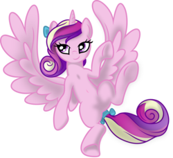 Size: 8786x8000 | Tagged: safe, artist:kp-shadowsquirrel, artist:theponymuseum, princess cadance, g4, absurd resolution, belly button, female, simple background, solo, transparent background, underhoof, vector, younger