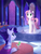 Size: 2146x2795 | Tagged: safe, artist:tomatocoup, rarity, scootaloo, sweetie belle, pony, unicorn, g4, alternate cutie mark, alternate hairstyle, bipedal leaning, canterlot, commissioner:lionel23, crying, cute, cutie mark, diasweetes, feels, female, happy, liquid pride, mare, microphone, night, older, older sweetie belle, palace, raribetes, singing, sisters, stage, stained glass, stars, sweet dreams fuel, tears of joy, wine glass