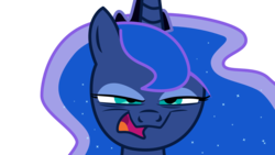 Size: 1920x1080 | Tagged: safe, artist:poniiandii, princess luna, g4, season 4, face, female, nighmurr mun, simple background, solo, transparent background, vector