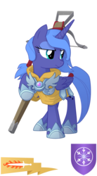 Size: 1600x2900 | Tagged: safe, artist:equestria-prevails, princess luna, alicorn, pony, g4, armor, crossbow, female, simple background, solo, transparent background, warrior luna, weapon