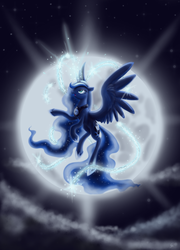 Size: 1513x2098 | Tagged: safe, artist:dark-wings-eagle, princess luna, g4, female, solo