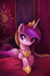 Size: 1200x1800 | Tagged: source needed, safe, artist:ajvl, princess cadance, alicorn, pony, g4, cute, cutedance, female, glowing, mare, prone, solo