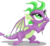 Size: 2300x2100 | Tagged: safe, artist:dcpip, spike, dragon, g4, barb, female, rule 63, simple background, solo, transparent background