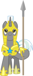 Size: 1335x3000 | Tagged: safe, artist:90sigma, pony, unicorn, g4, armor, helmet, hoof shoes, male, royal guard, simple background, solo, spear, stallion, transparent background, vector