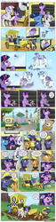 Size: 1200x4778 | Tagged: safe, artist:muffinshire, night light, shining armor, smarty pants, twilight sparkle, twilight velvet, oc, oc:sergeant thunderhead, earth pony, pony, unicorn, comic:twilight's first day, g4, airship, carriage, comic, cute, dexterous hooves, filly, filly twilight sparkle, flashback, foal, mud, muffinshire is trying to murder us, playing, royal guard, running, slice of life, taxi, twiabetes, what were you thinking