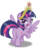 Size: 1024x1205 | Tagged: safe, artist:aleximusprime, twilight sparkle, alicorn, pony, g4, bedroom eyes, big crown thingy, butt, element of magic, female, mare, plot, simple background, solo, transparent background, twilight sparkle (alicorn)