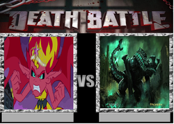 Size: 904x647 | Tagged: safe, sunset shimmer, g4, death battle, otachi, pacific rim, sunset satan