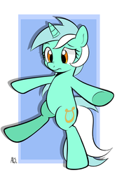 Size: 590x885 | Tagged: safe, artist:datahmedz, lyra heartstrings, pony, unicorn, g4, bipedal, cute, female, lyrabetes, mare, nose wrinkle, solo, walking