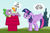 Size: 1200x800 | Tagged: safe, artist:pixelkitties, peewee, spike, twilight sparkle, equestria girls, g4, dog drama, drama, lidded eyes, peanuts, sign, snoopy, spike drama, spike is not amused, twilight sparkle (alicorn), twilight sparkle is not amused, unamused, woodstock (peanuts)