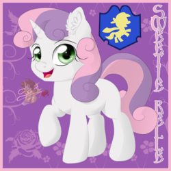 Size: 800x800 | Tagged: safe, artist:unisoleil, sweetie belle, g4, female, solo