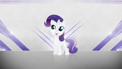 Size: 1920x1080 | Tagged: safe, artist:makkah-chan, rarity, sweetie belle, g4, disguise, female, raritie belle, solo, vector, wallpaper