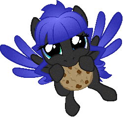 Size: 1290x1235 | Tagged: safe, artist:java--jive, oc, oc only, animated, baby, baby teasle, cookie, cute, hnnng, solo, teasie, teasle