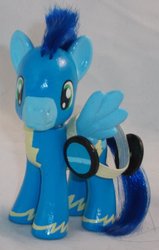 Size: 1024x1609 | Tagged: safe, artist:gryphyn-bloodheart, soarin', g4, brushable, customized toy, goggles, toy