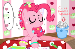 Size: 974x646 | Tagged: safe, pinkie pie, ask harajukupinkiepie, g4, cute, diapinkes, female, solo