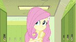 Size: 576x324 | Tagged: safe, screencap, fluttershy, equestria girls, g4, my little pony equestria girls, animated, female, solo