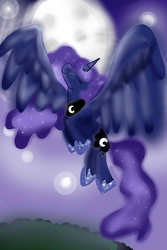 Size: 1000x1500 | Tagged: safe, artist:xwhitedreamsx, princess luna, g4, female, solo