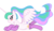 Size: 7245x4240 | Tagged: safe, artist:zuko42, princess celestia, alicorn, pony, g4, absurd resolution, alternate hairstyle, blushing, clothes, female, lip bite, ponytail, simple background, socks, solo, transparent background