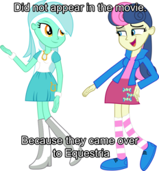 Size: 4137x4457 | Tagged: safe, artist:strumfreak, bon bon, lyra heartstrings, sweetie drops, equestria girls, g4, absurd resolution, clothes, duo, duo female, equestria girls-ified, female, headcanon, humanized, jossed, simple background, transparent background